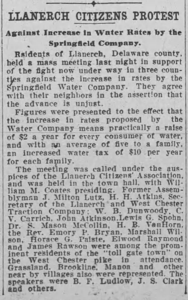 Water rates raised